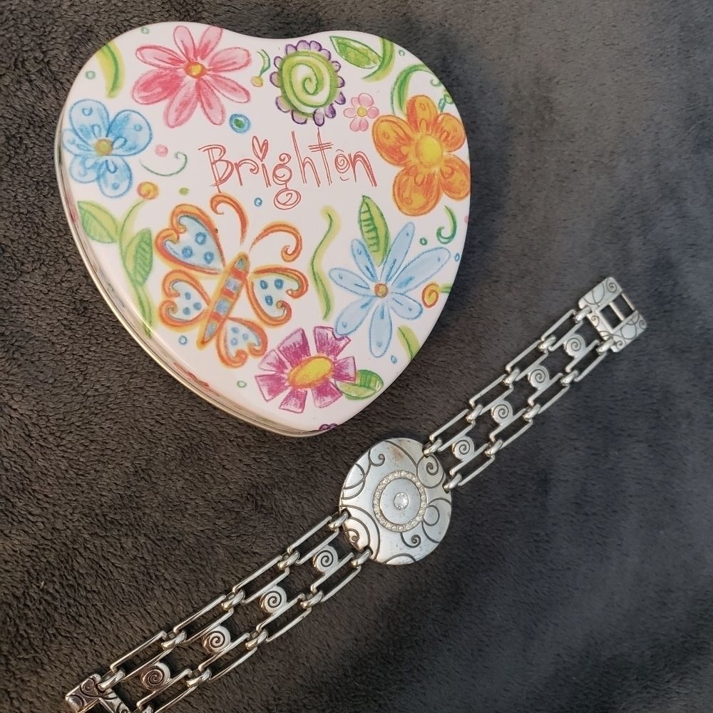 Brighton LIMELIGHT LINK Retired Bracelet with Crystals